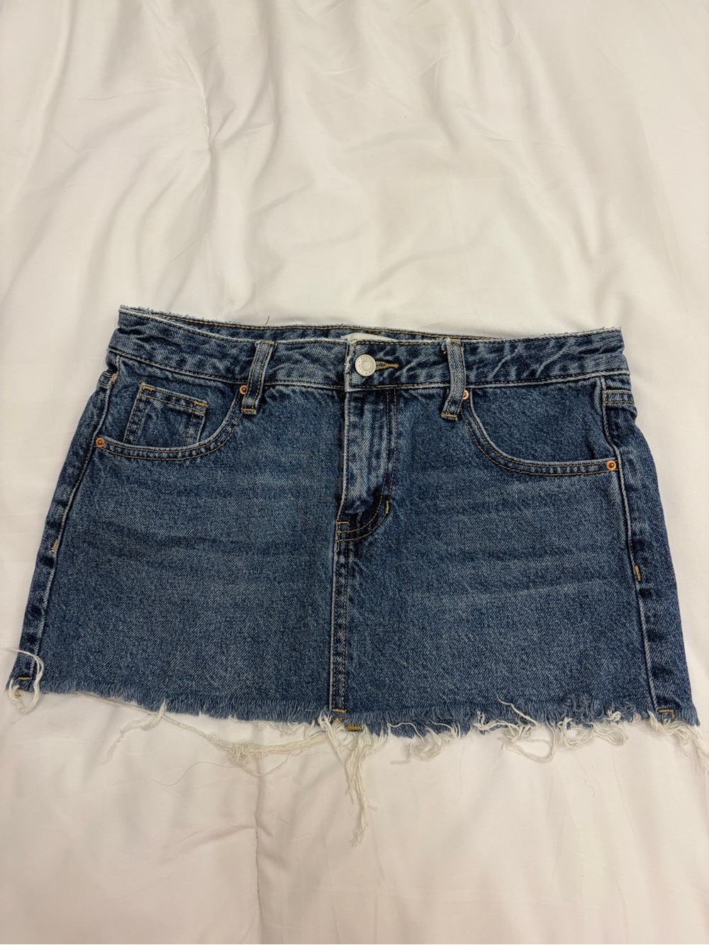 Pacsun low rise denim mini skirt